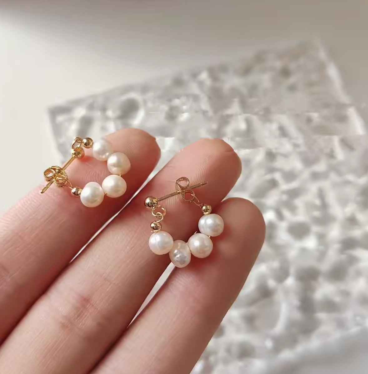 Freshwater Pearl Stud Earrings for Women